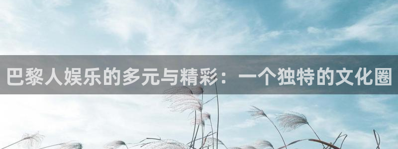 尊龙时凯体育：巴黎人娱乐的多元与精彩：一个独特的文化圈