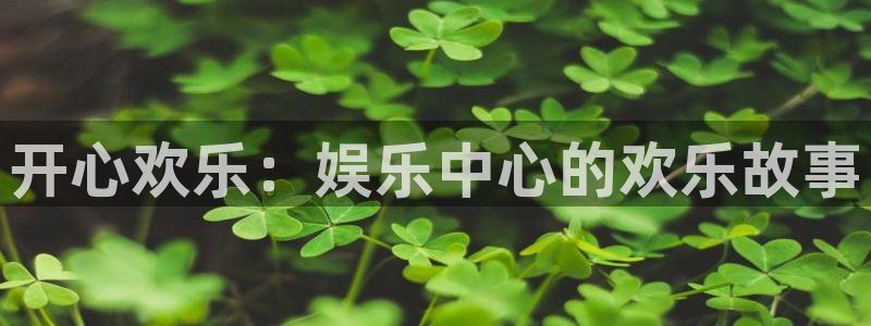 尊龙时凯3平台注册：开心欢乐：娱乐中心的欢乐故事