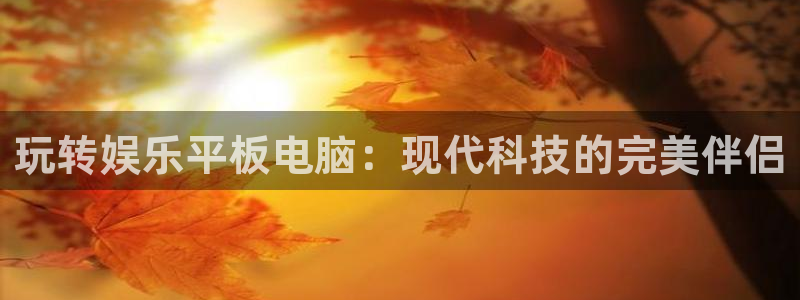 尊龙时凯体育在线注册：玩转娱乐平板电脑：现代科技的完美伴侣
